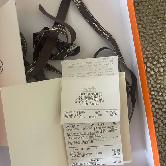 HERMES WOMEN SIZE 40.5 SNEAKERS - Picture 2 of 9